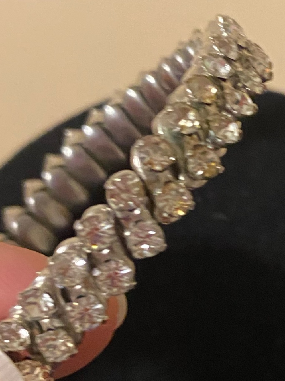 expanding rhinestone bracelet